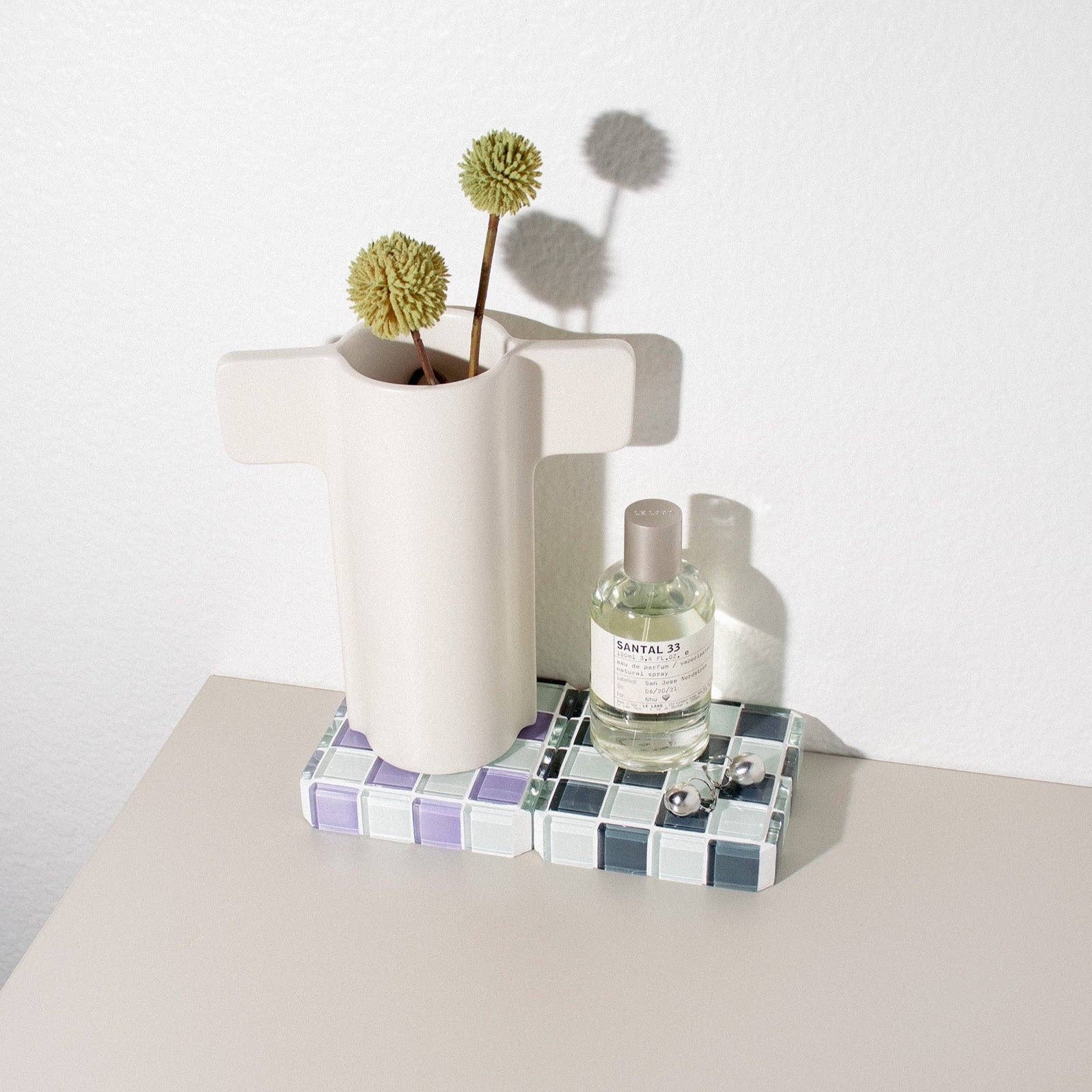 GLASS TILE CUBE - Stone Wall by Subtle Art Studios