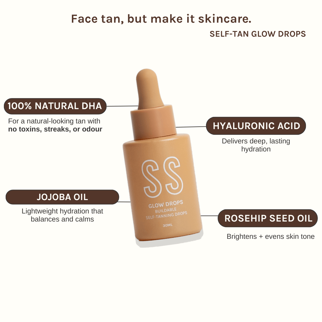 Glow Drops |
Skincare-Infused Face Tan | BEST SELLER by Summer Skin Australia