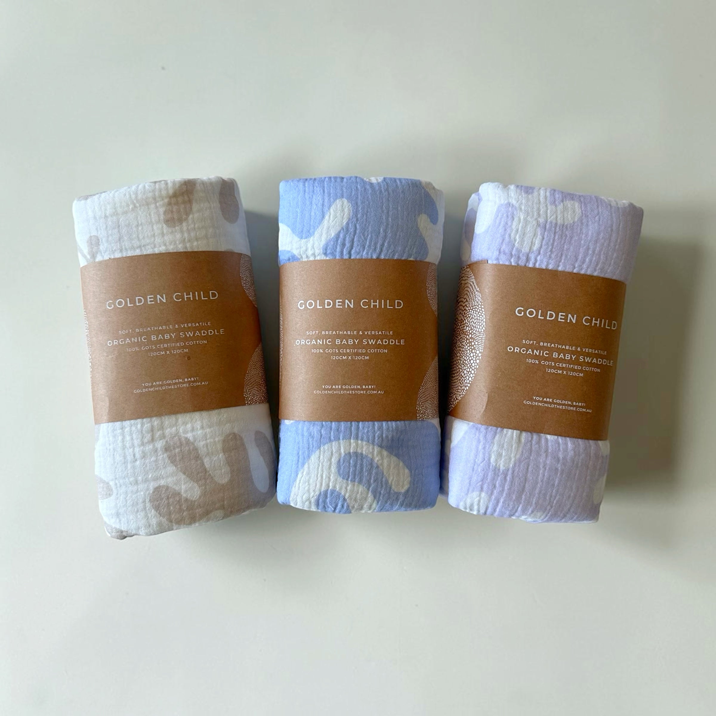 Golden Child Marine Dream Organic Baby Swaddle by Golden Child