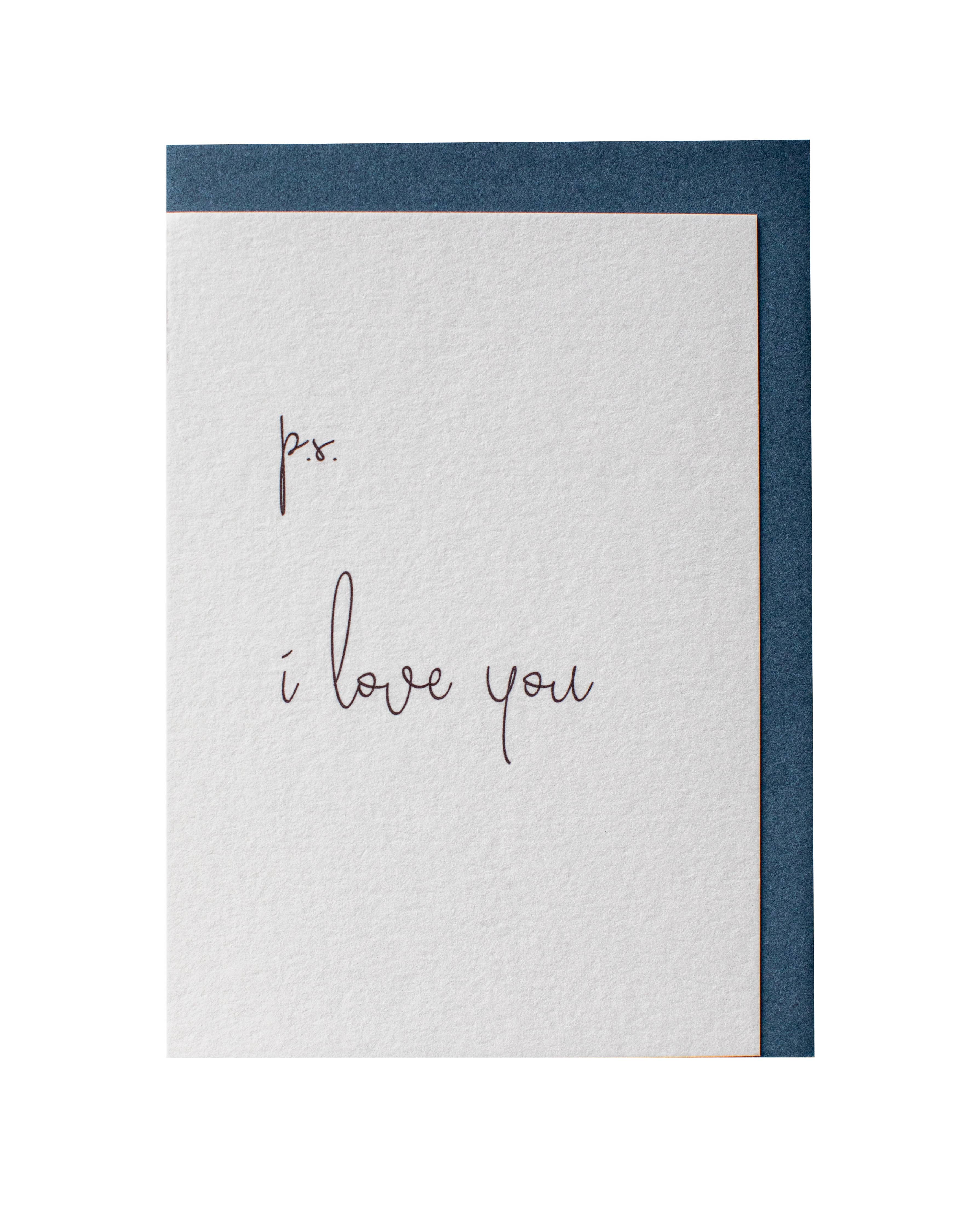 Greeting Cards - Assorted Designs Ps I Love You by Clare Bernadette