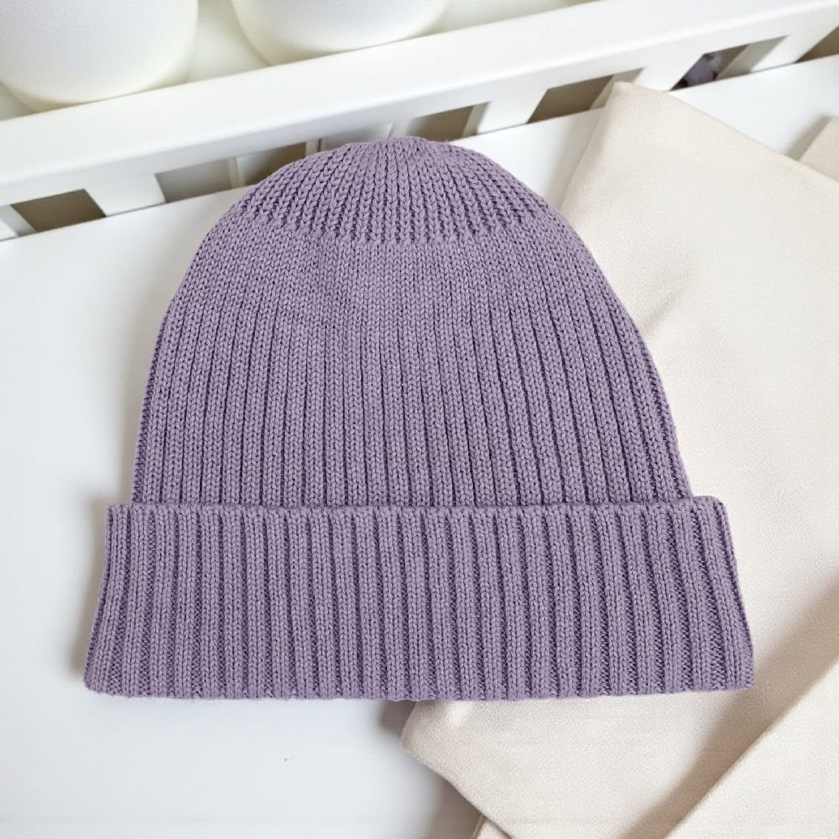 Grown Clothing Knitted Pixie Baby Beanie in Iris S 3-9mths by Grown Clothing