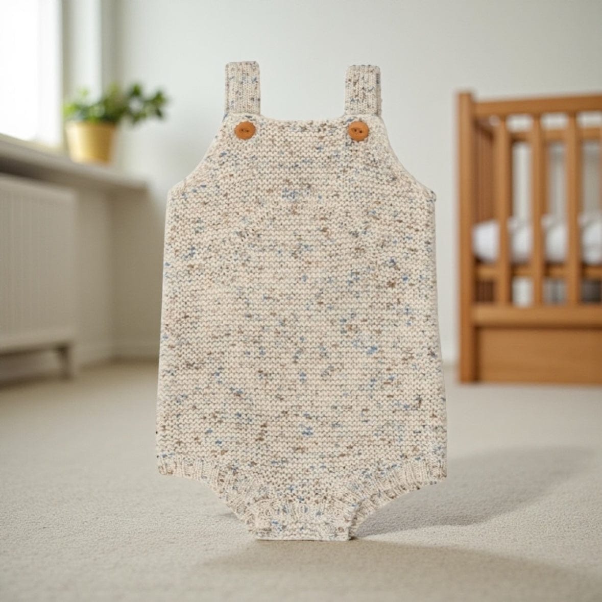 Grown Clothing Organic Funfetti Romper in Sea 0-3 Mths by Grown Clothing