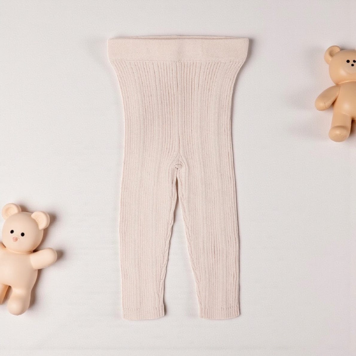 Grown Clothing Ribbed Organic Leggings in Pink Salt 0-3 Mths by Grown Clothing