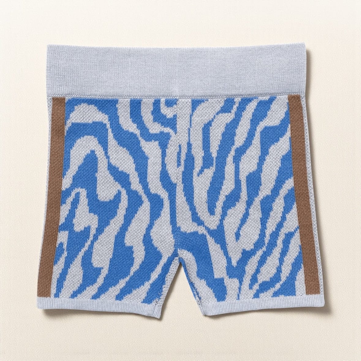 Grown Clothing Scallop Baby Bike Shorts in Aqua 000 by Grown Clothing