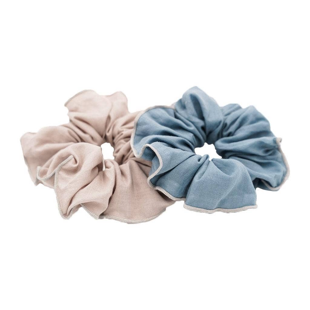 Hair Scrunchie Set of 2 - Laguna+Bog: One-size by GRECH & CO.