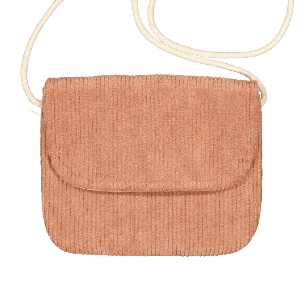 Handbag - Pink corduroy by Luciole et Petit Pois