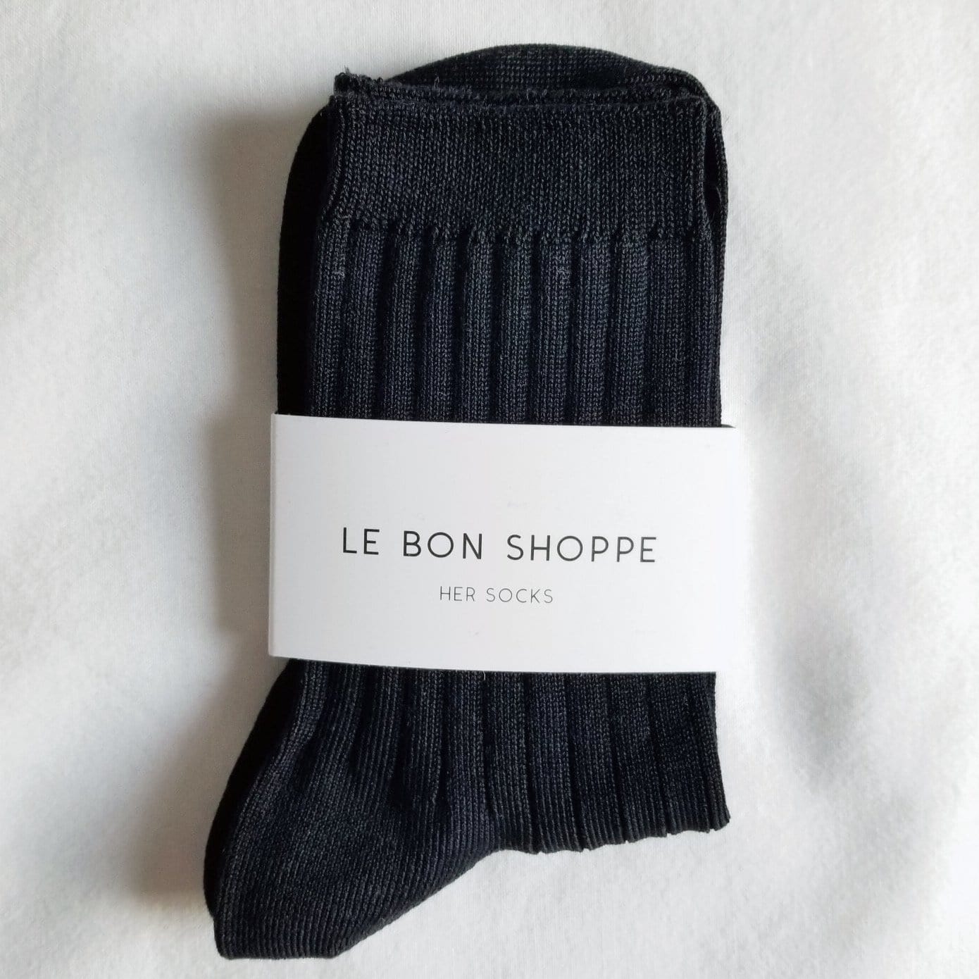 her socks - 7 colours TRUE BLACK by Le Bon Shoppe