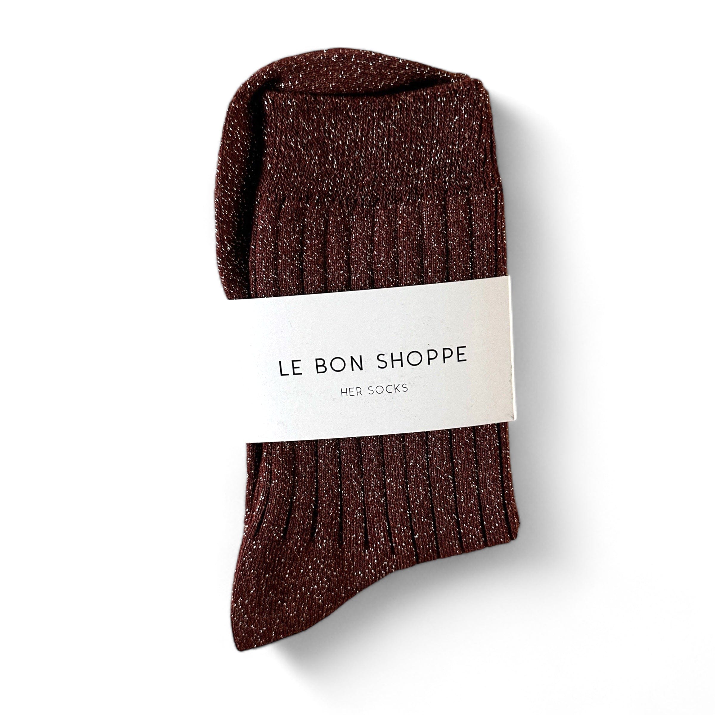 HER Socks in 11 Cotton Rib + 7 Glitter Colours by Le Bon Shoppe