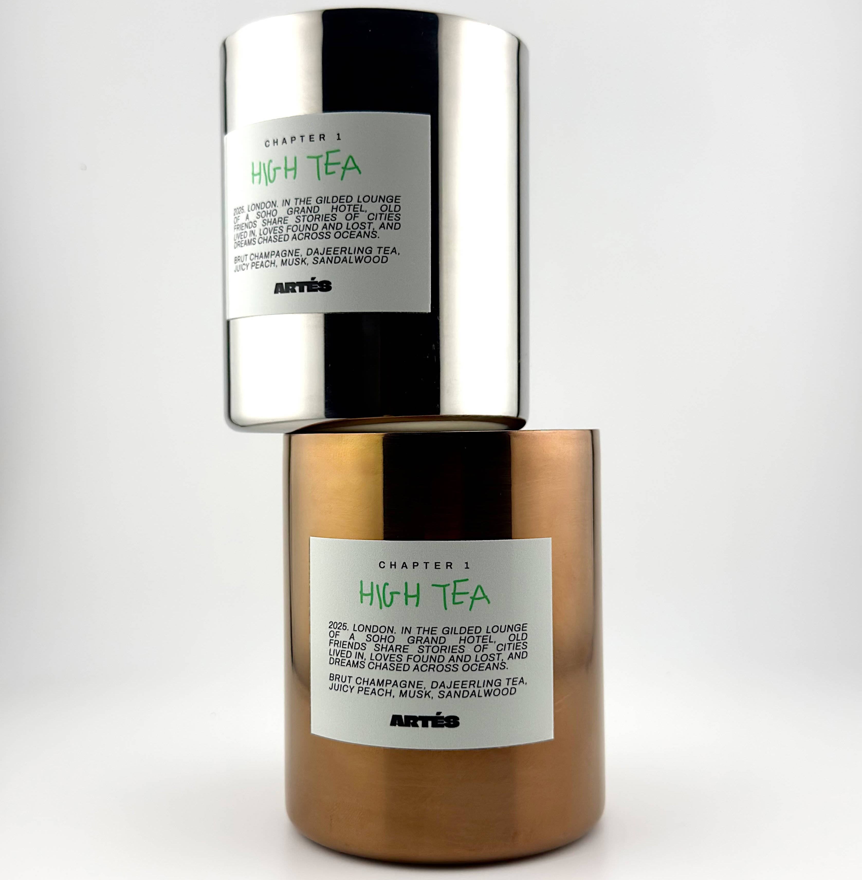 HIGH TEA Signature Scented Candle - Chapter I Silver / 280G Chapters Candle by ARTES