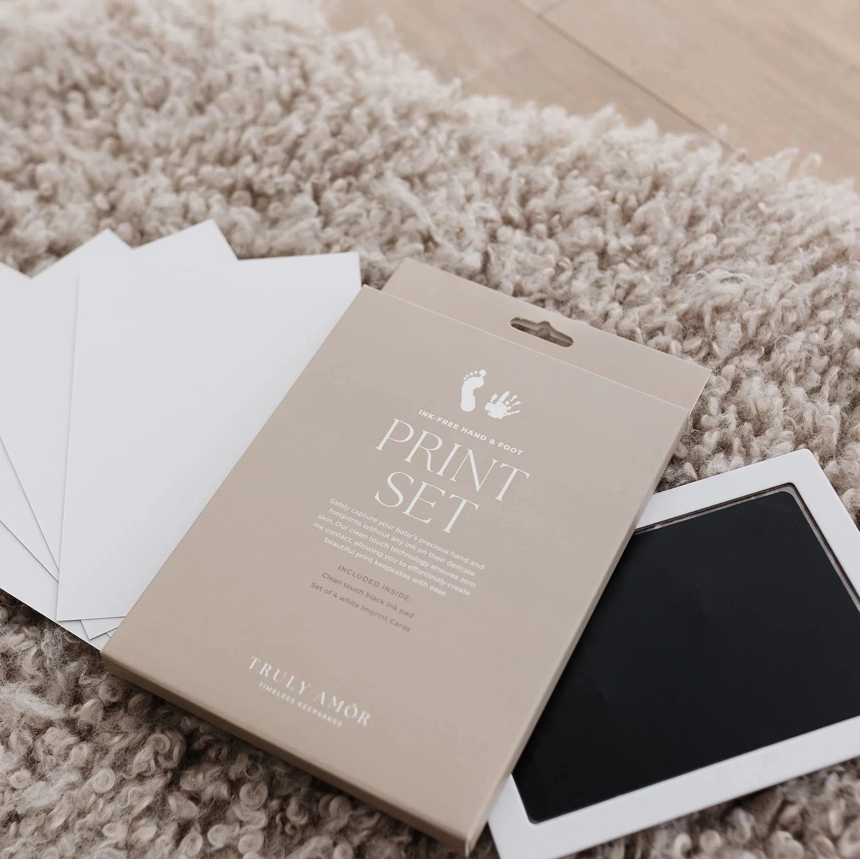 Ink-Free Baby Hand and Footprint Set by Truly Amor