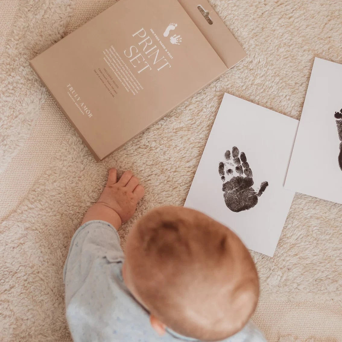 Ink-Free Baby Hand and Footprint Set by Truly Amor