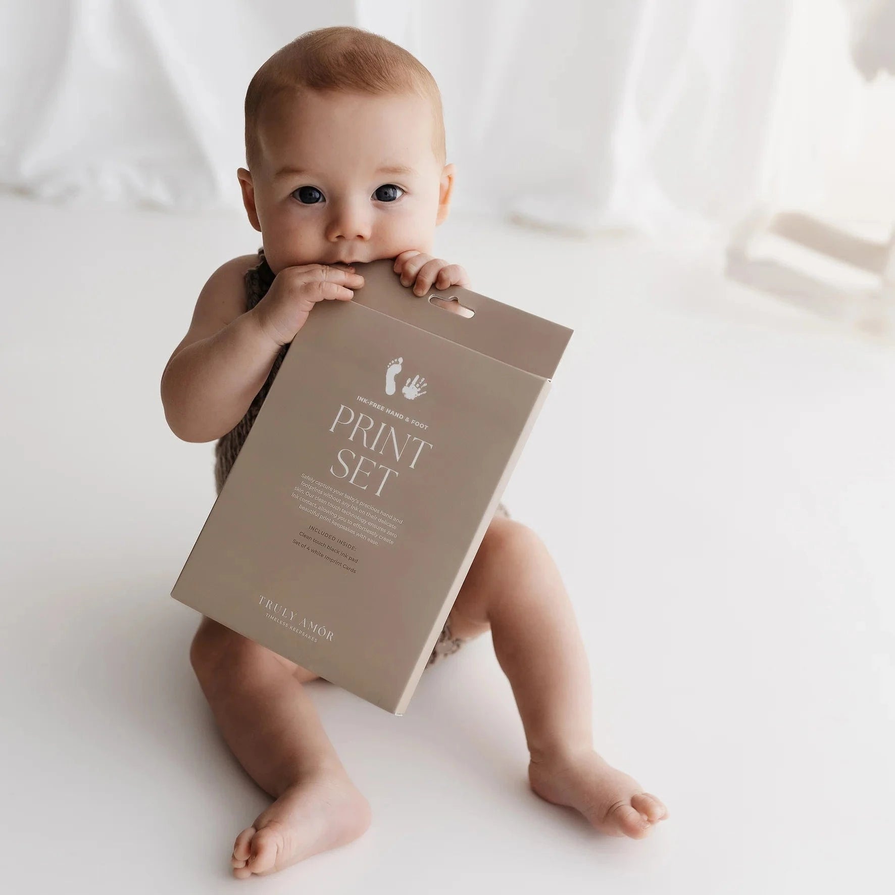 Ink-Free Baby Hand and Footprint Set by Truly Amor
