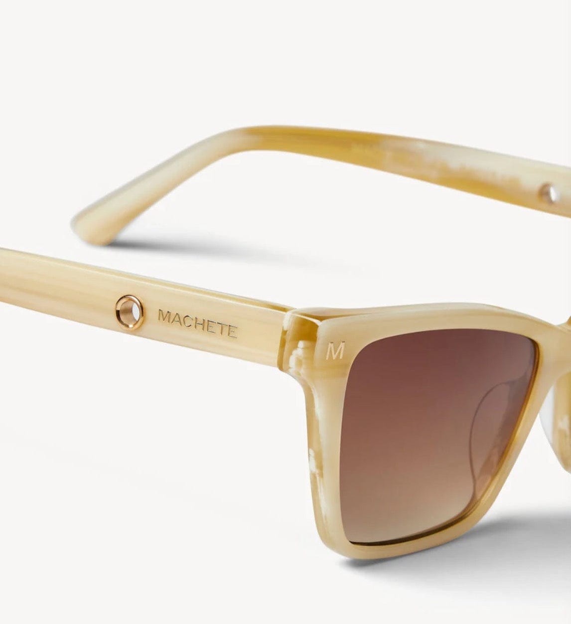 Italian Acetate Sunglasses Sally in Alabaster by Machete
