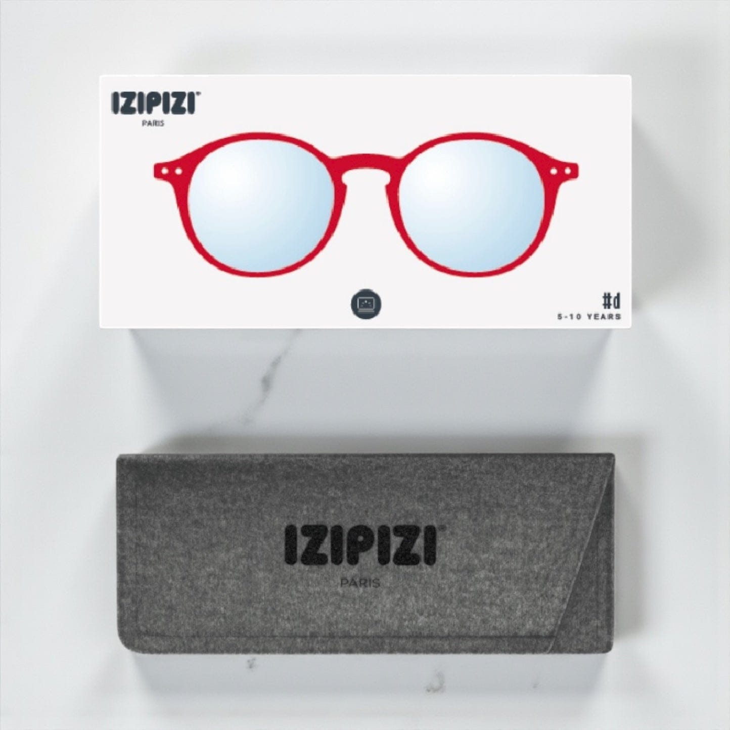 IZIPIZI Children's Blue Light Screen Glasses - Red 5-10 Yrs by IZIPIZI