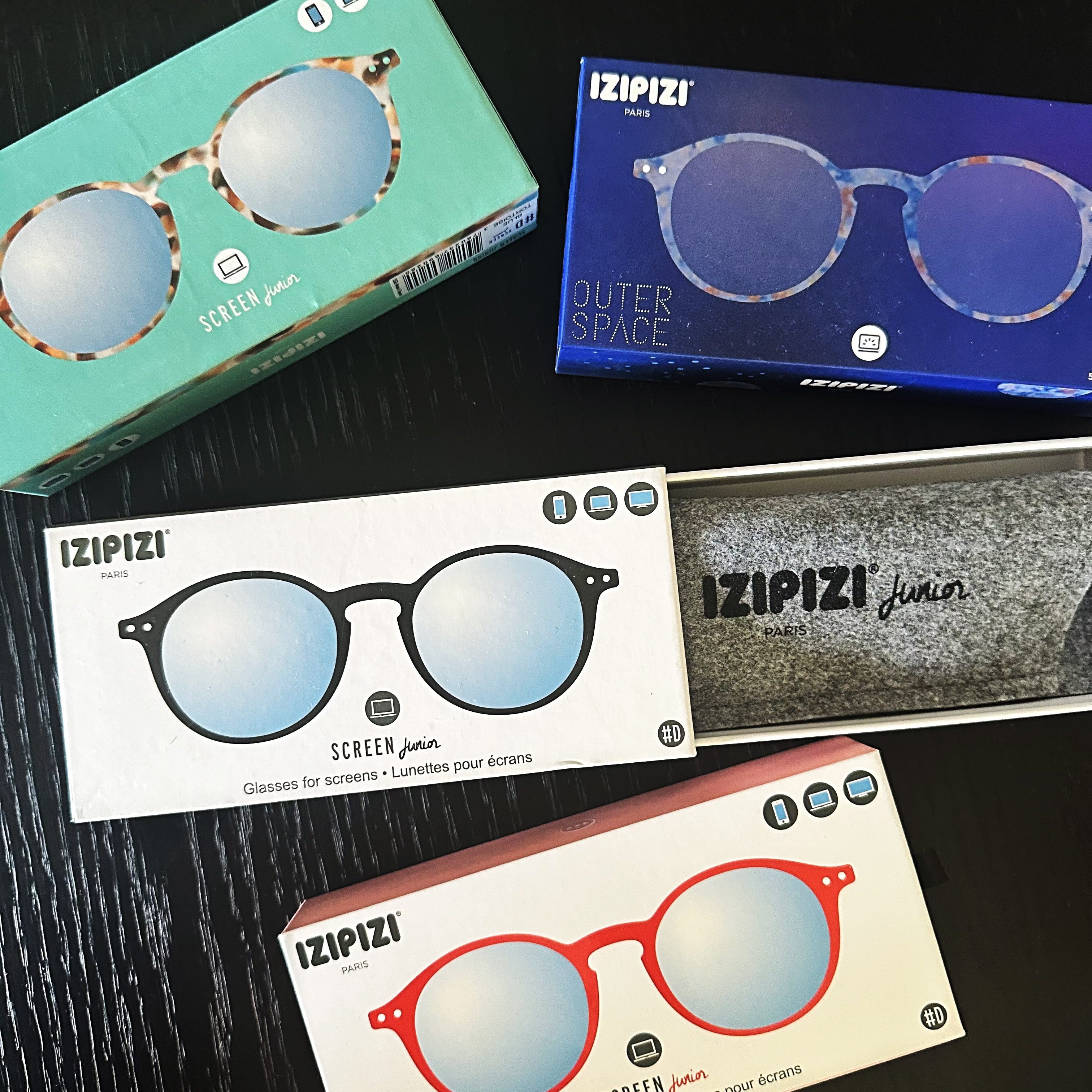 IZIPIZI Children's Blue Light Screen Glasses - Red 5-10 Yrs by IZIPIZI