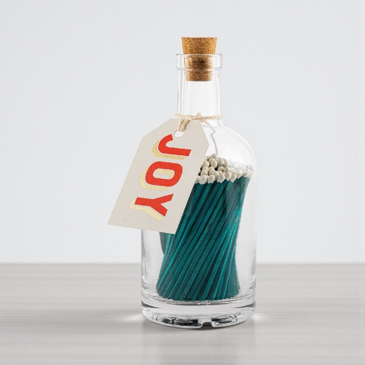 Joy Christmas Glass Bottle Luxury Matches by Archivist Gallery