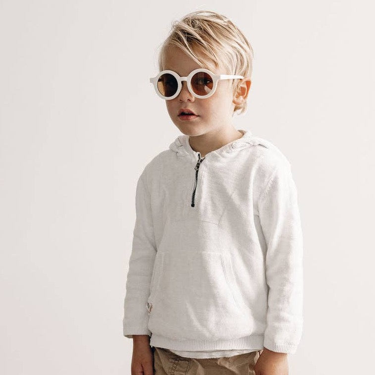 Kids Sustainable Sunglasses: Cream by Lion + Lamb the Label