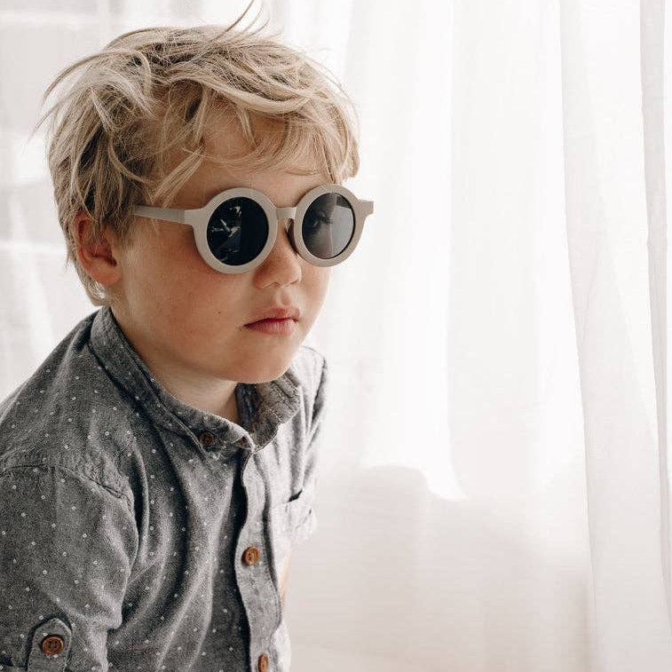 Kids Sustainable Sunglasses: Cream by Lion + Lamb the Label