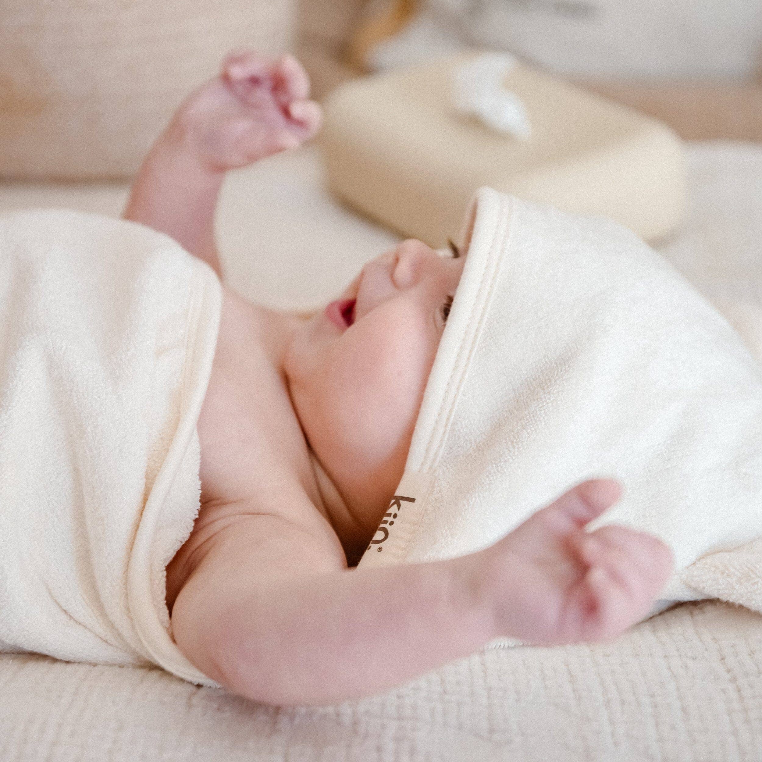 Kiin Baby Hooded Towel – Assorted Colours (90cm x 90cm) by Kiin Baby
