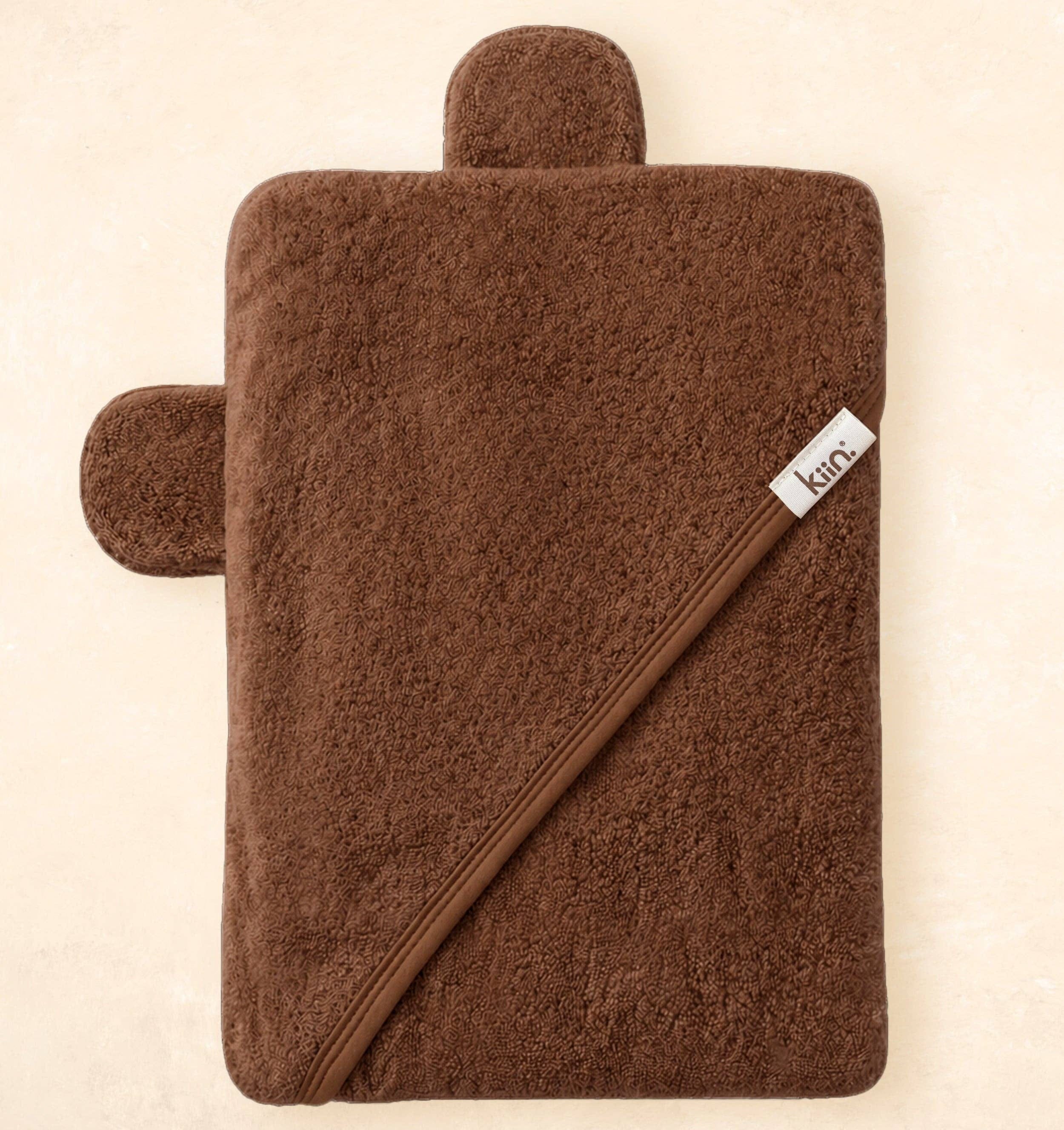 Kiin Baby Hooded Towel - Premium Bamboo Cotton Baby Bath Towel with Bear Ears by Kiin Baby