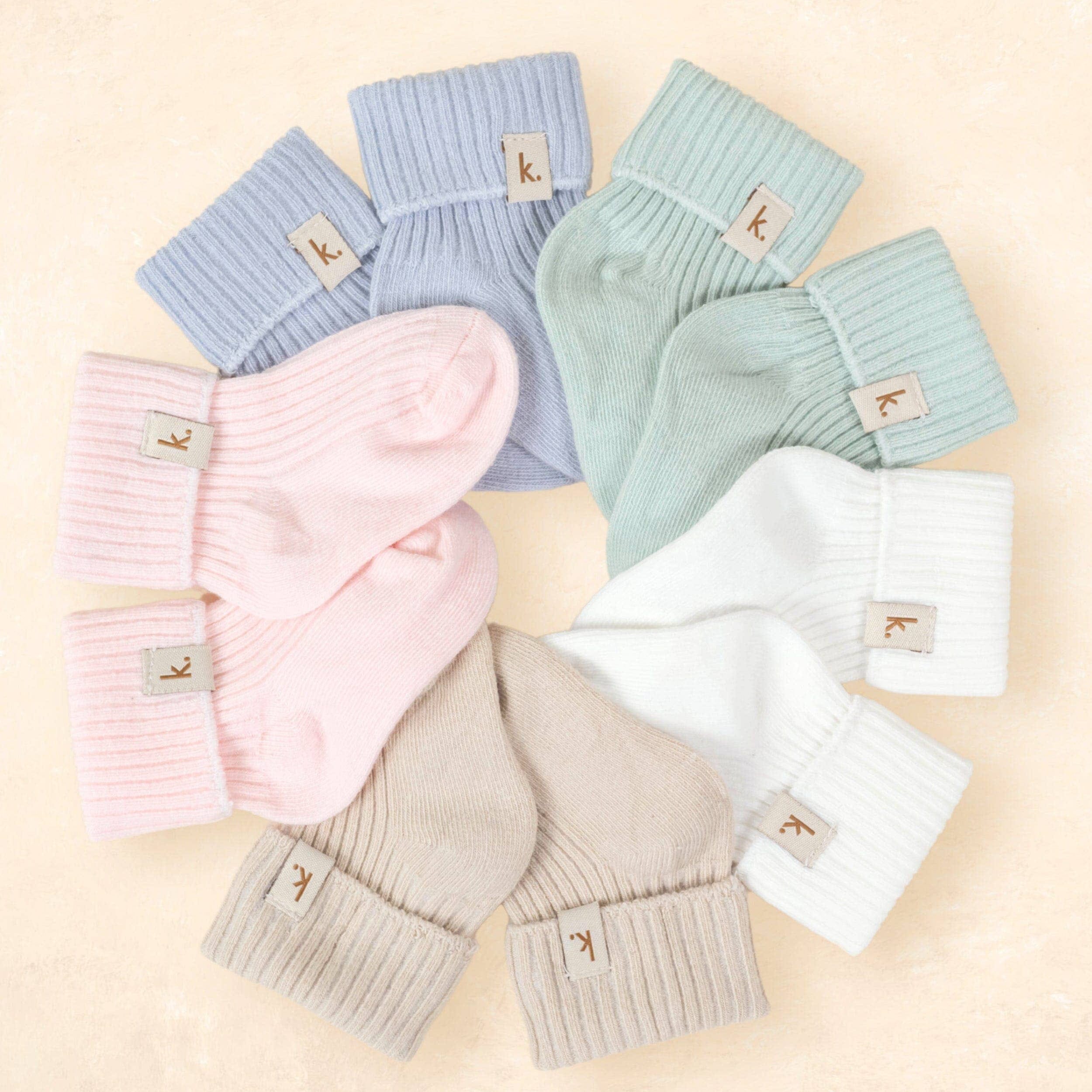 Kiin Cotton Ribbed Baby Socks by Kiin Baby
