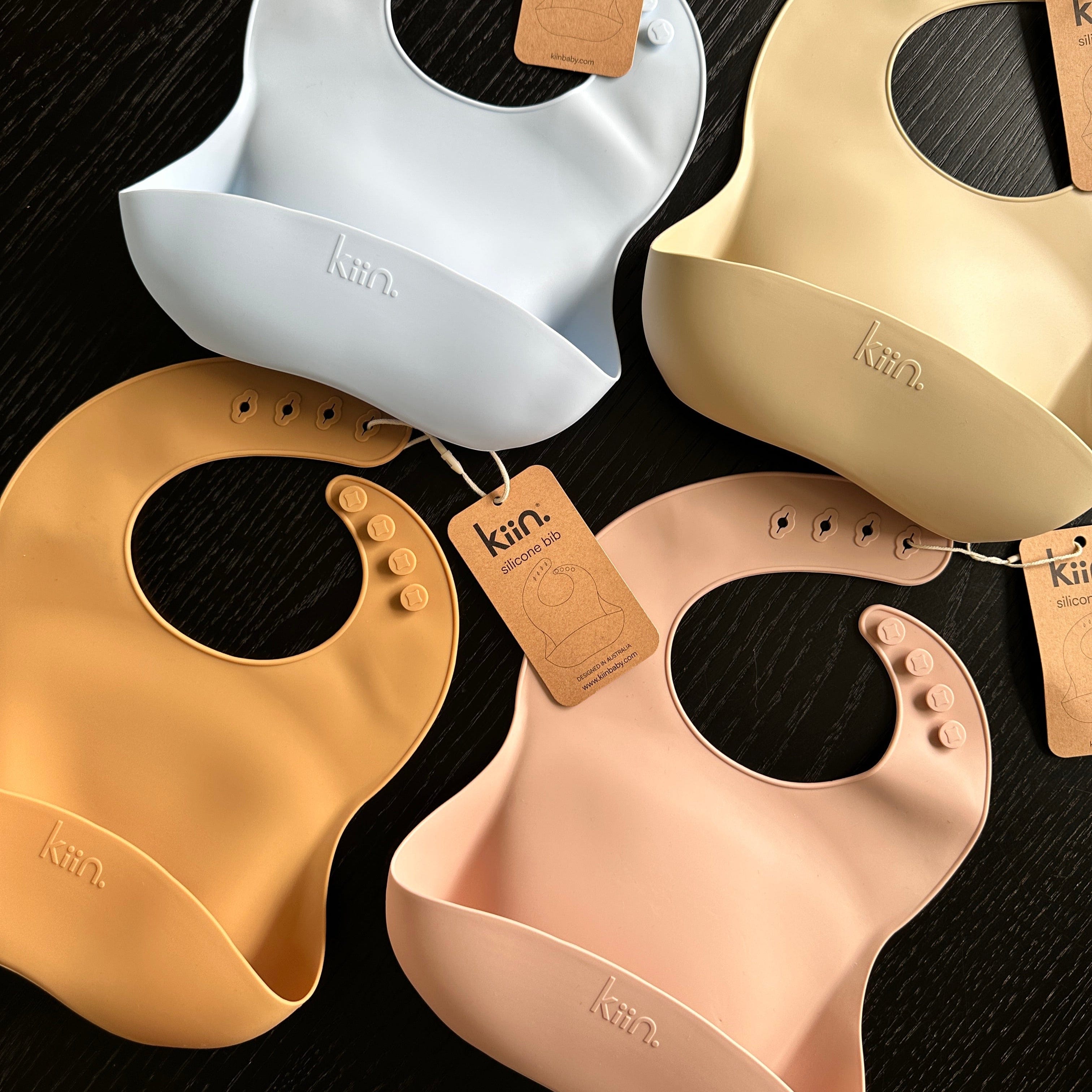 Kiin Silicone Bibs - 4 Colours by Kiin Baby
