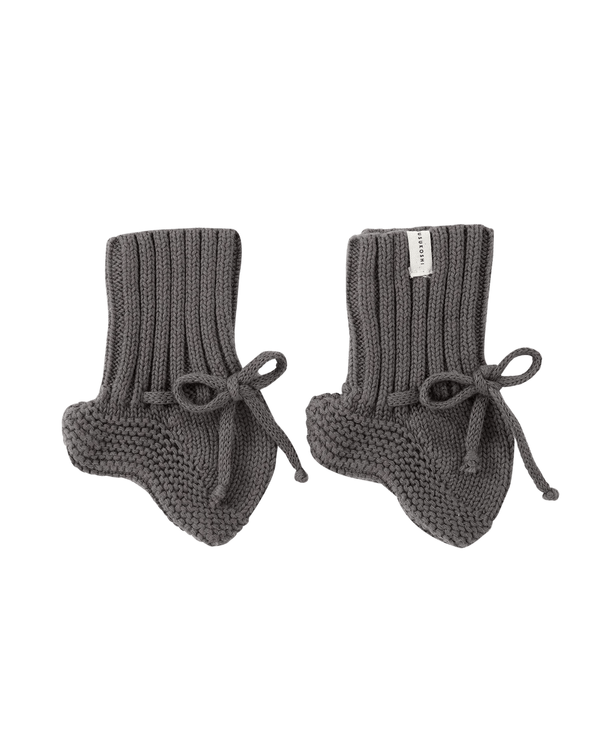 Knit Baby Booties in 2 Colours by Susukoshi