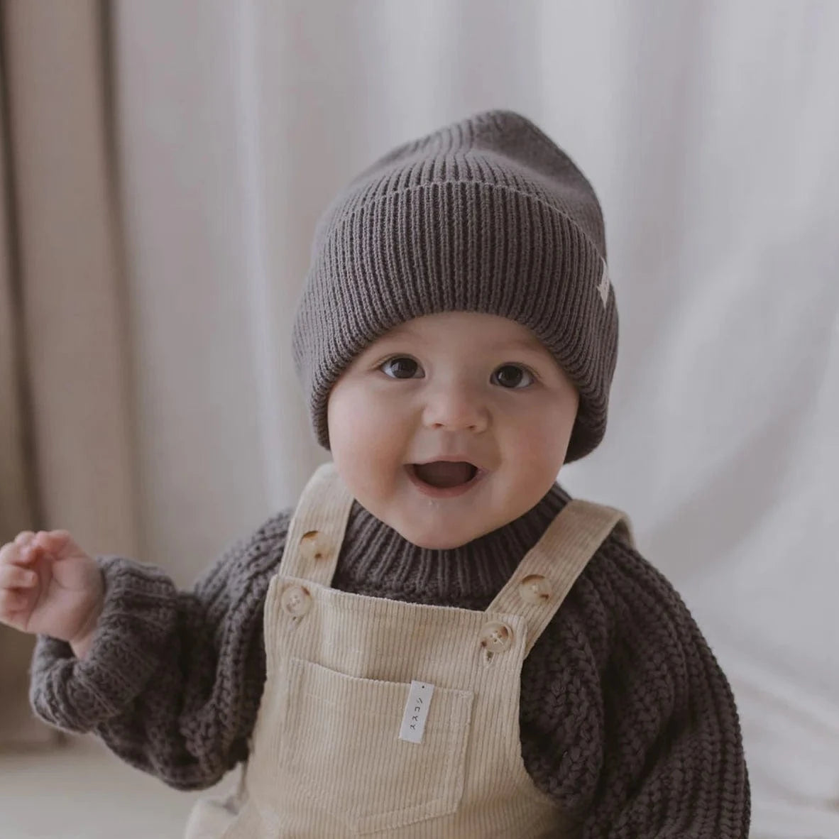 Knit Beanie in 2 Colours by Susukoshi