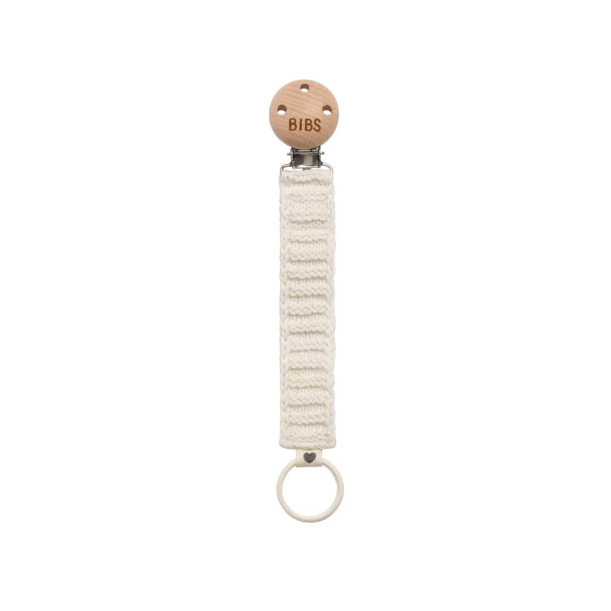 Knitted Dummy Clip in Ivory by Bibs