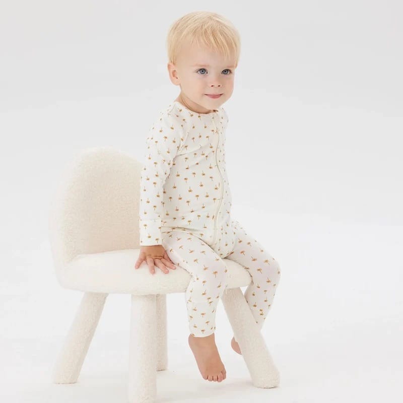 KYND Baby Day or Night Onesie – NB & 0–3 Months NEUTRAL PALM NB by Kynd Baby