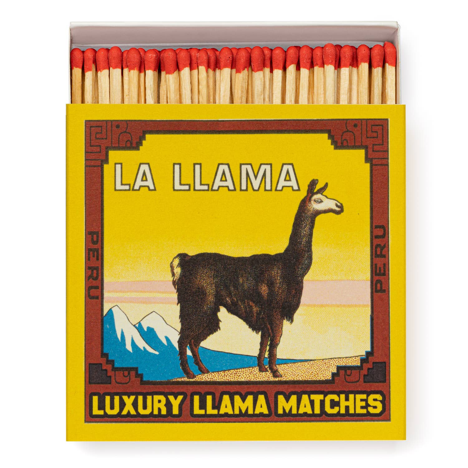 La llama Square Matchbox by Archivist Gallery