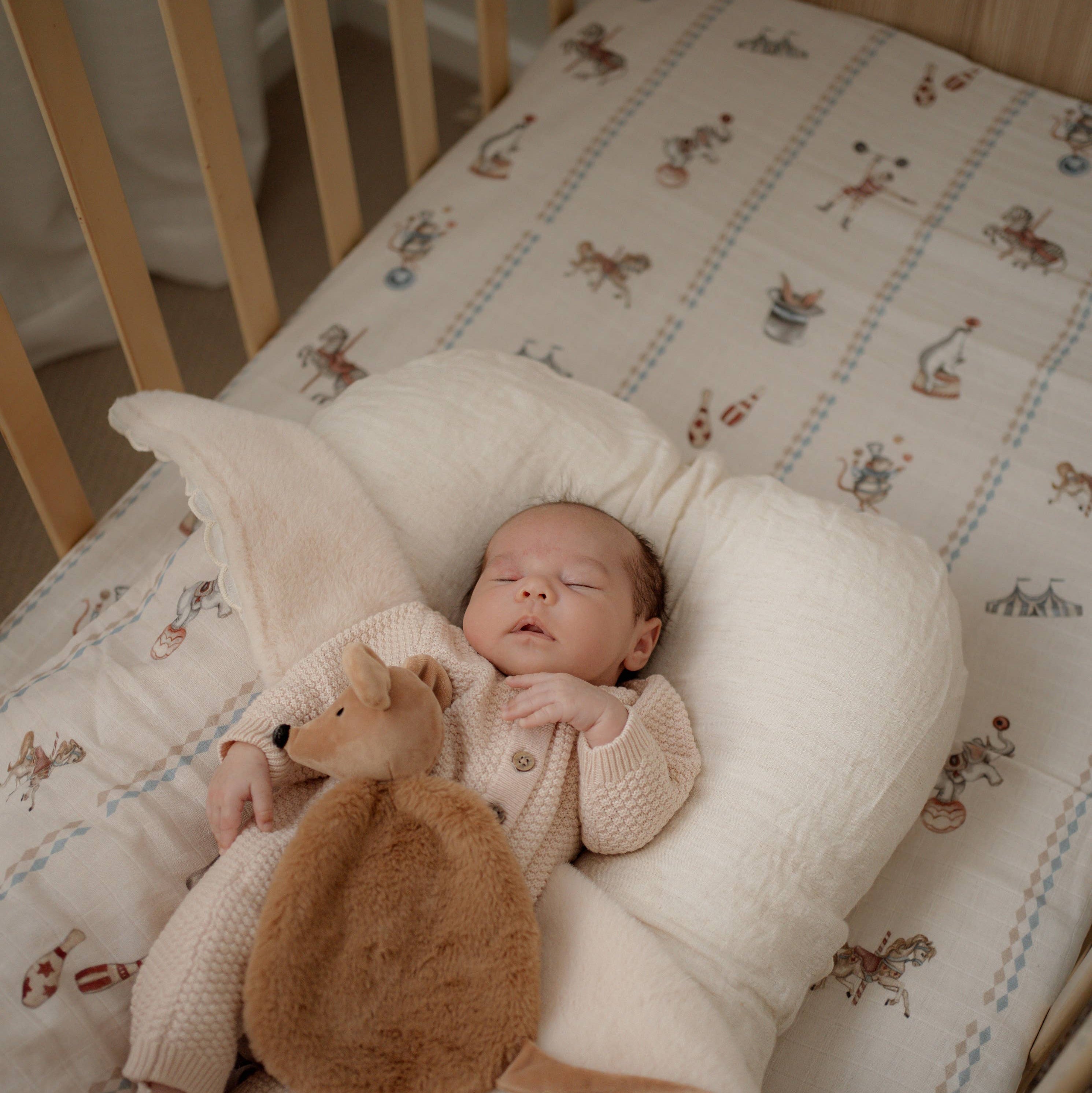 Le Cirque Fitted Cot Sheet by Pop Ya Tot