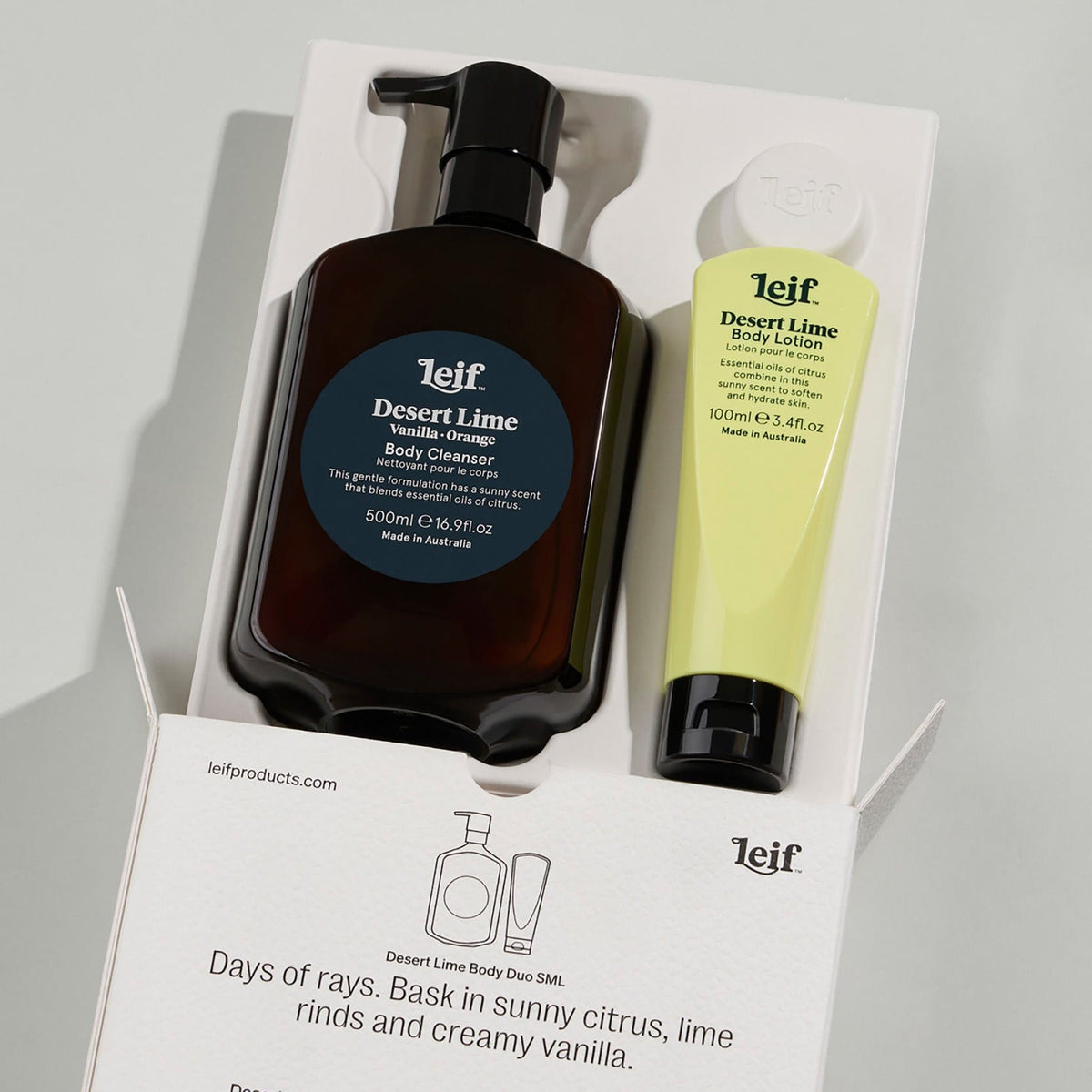 Leif - Desert Lime Body Duo by Claya
