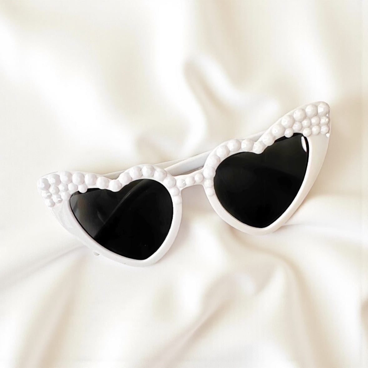 Love Sick Rebel Sunglasses – Bridal, Bridesmaids & Festival Chic White Stud Rhinestone by Lovesick Rebel