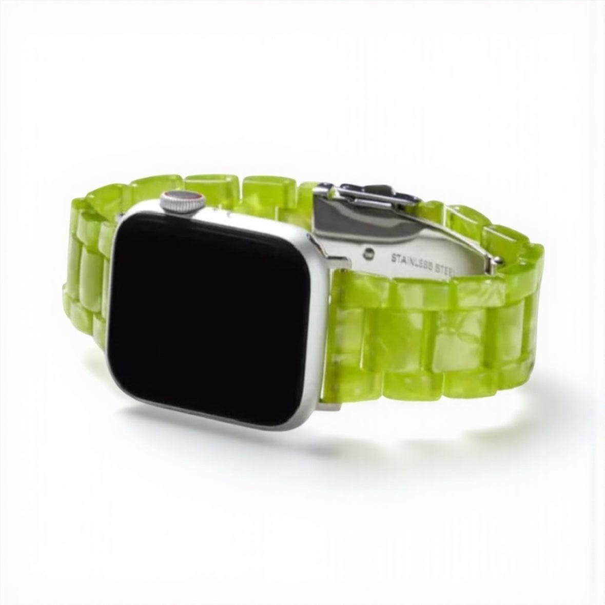 MACHETE Universal Fit Apple Watch Band Set in Assorted Colours Pistachio with Silver Hardwear by Machete