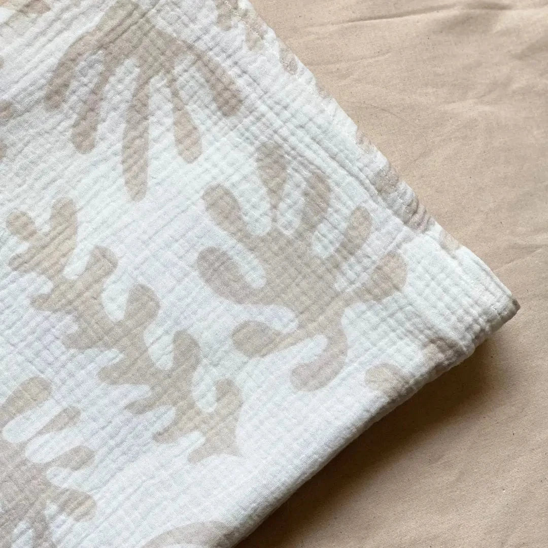 Marine Dream Organic Baby Swaddle -Stone by Golden Child