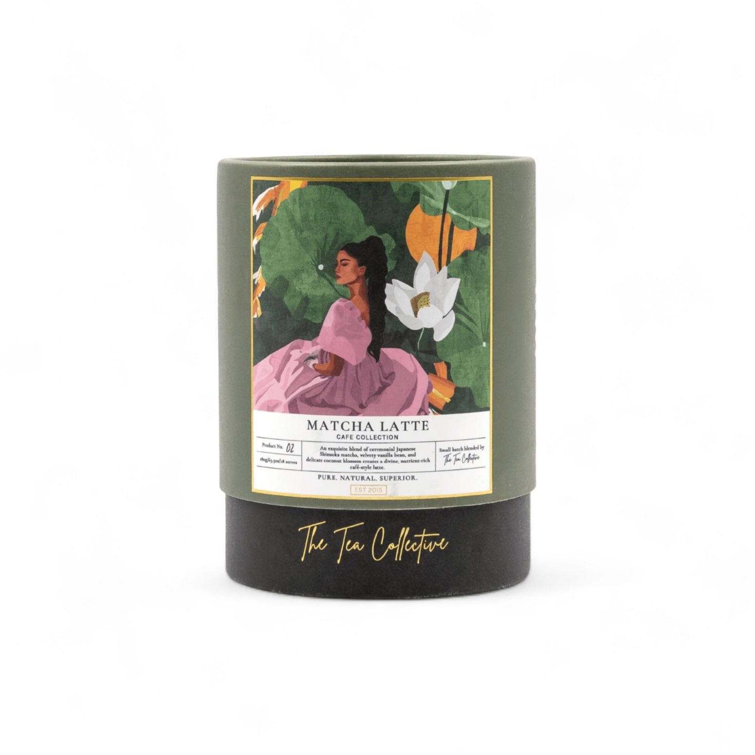Matcha Latte Powder in Boutique Cylinder by The Tea Collective