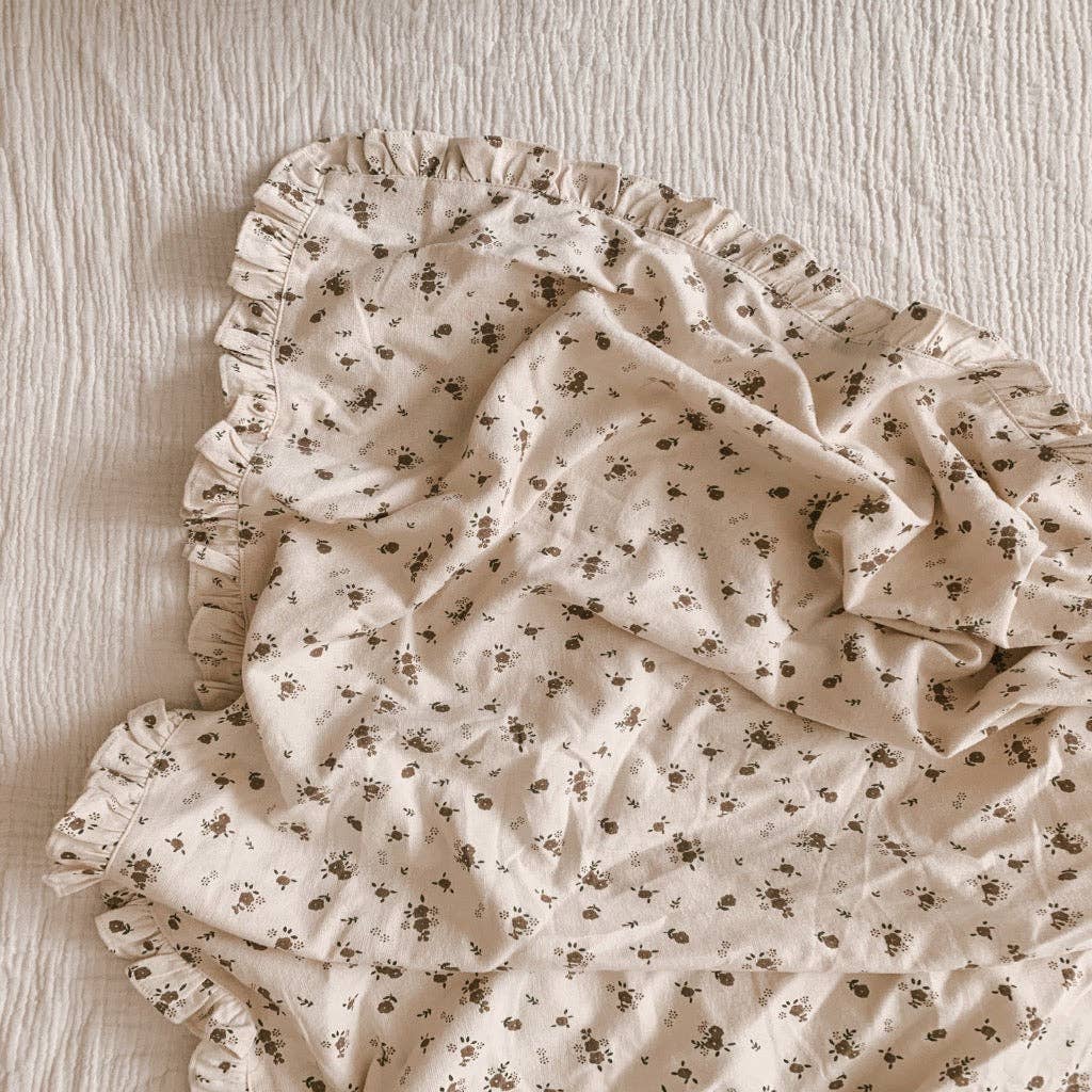Meadow Floral Swaddle by blue daisy