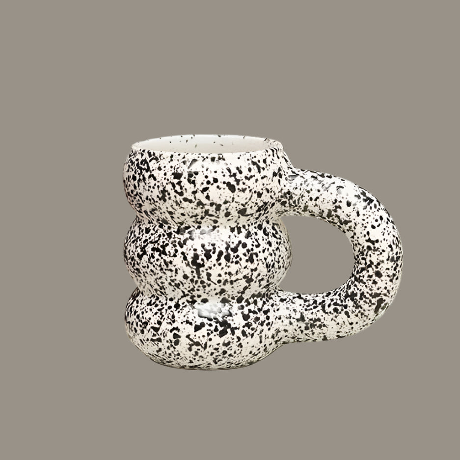 "Michelin" Man Inspired Chubby Ceramic Mug - Ink Splashed by TUTU Home - Tableware & Decor