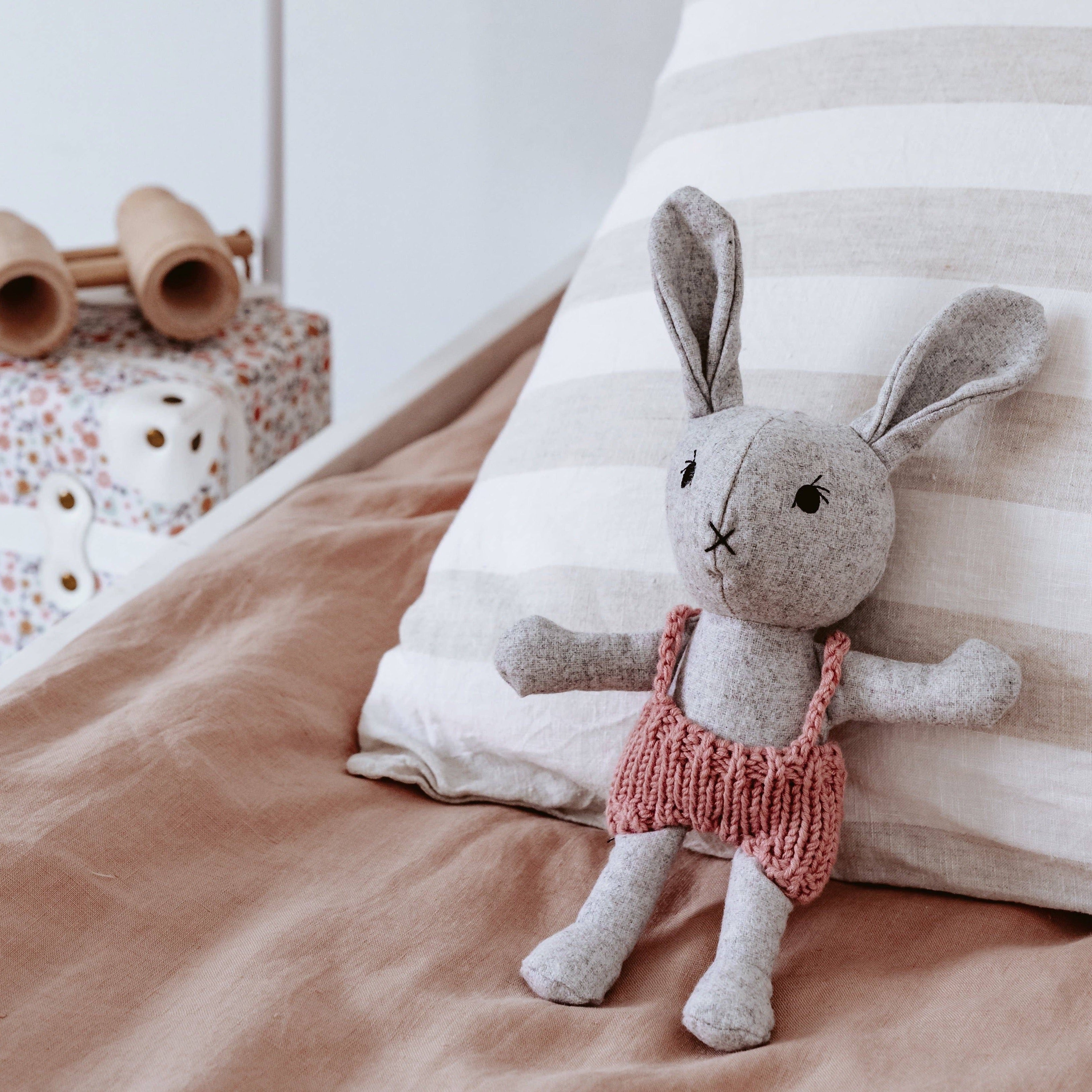 Mini Plush Agatha Rabbit by and the little dog laughed