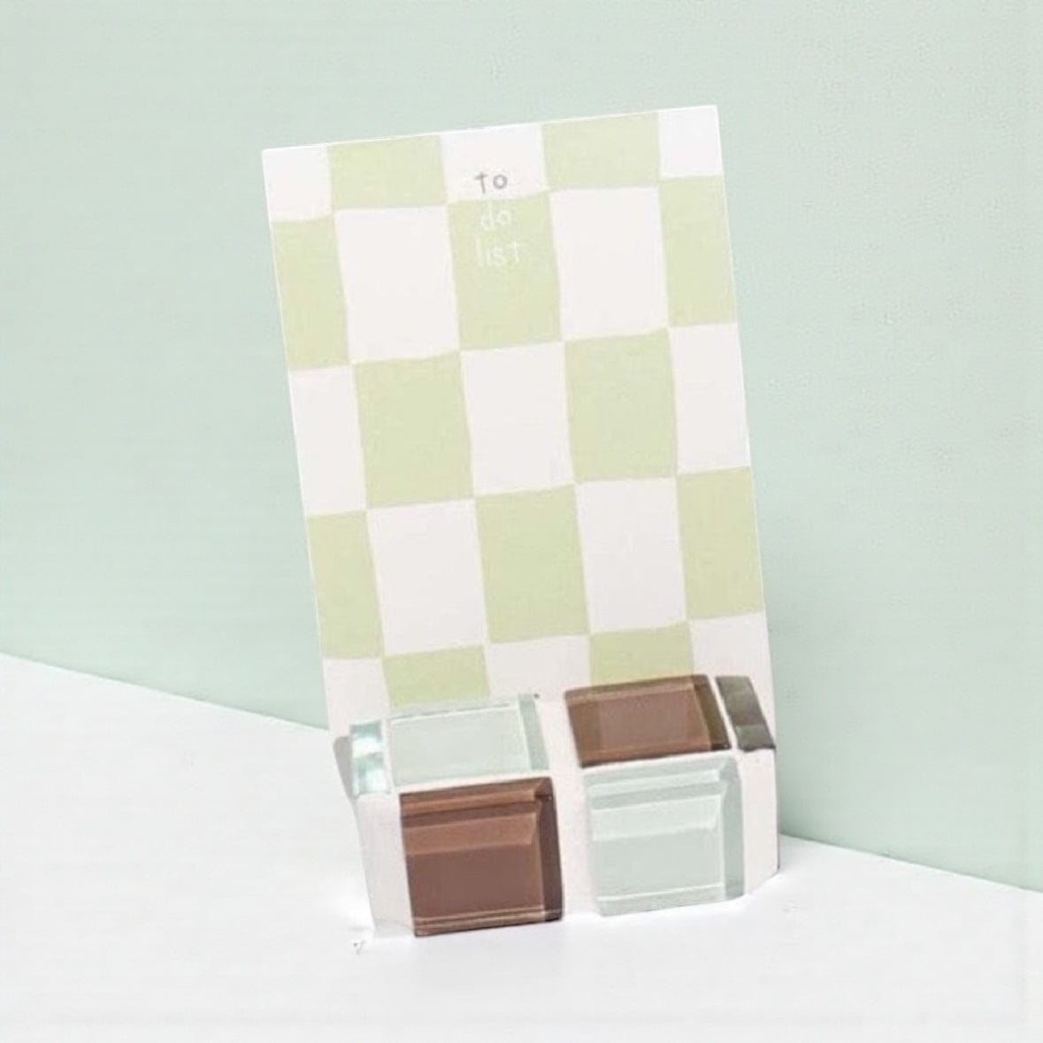 Mini Tile Picture Stand - Classic Milk Chocolate by Subtle Art Studios