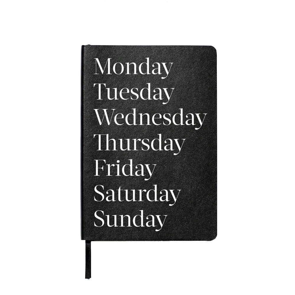 monday lined leather notebook by an organised life