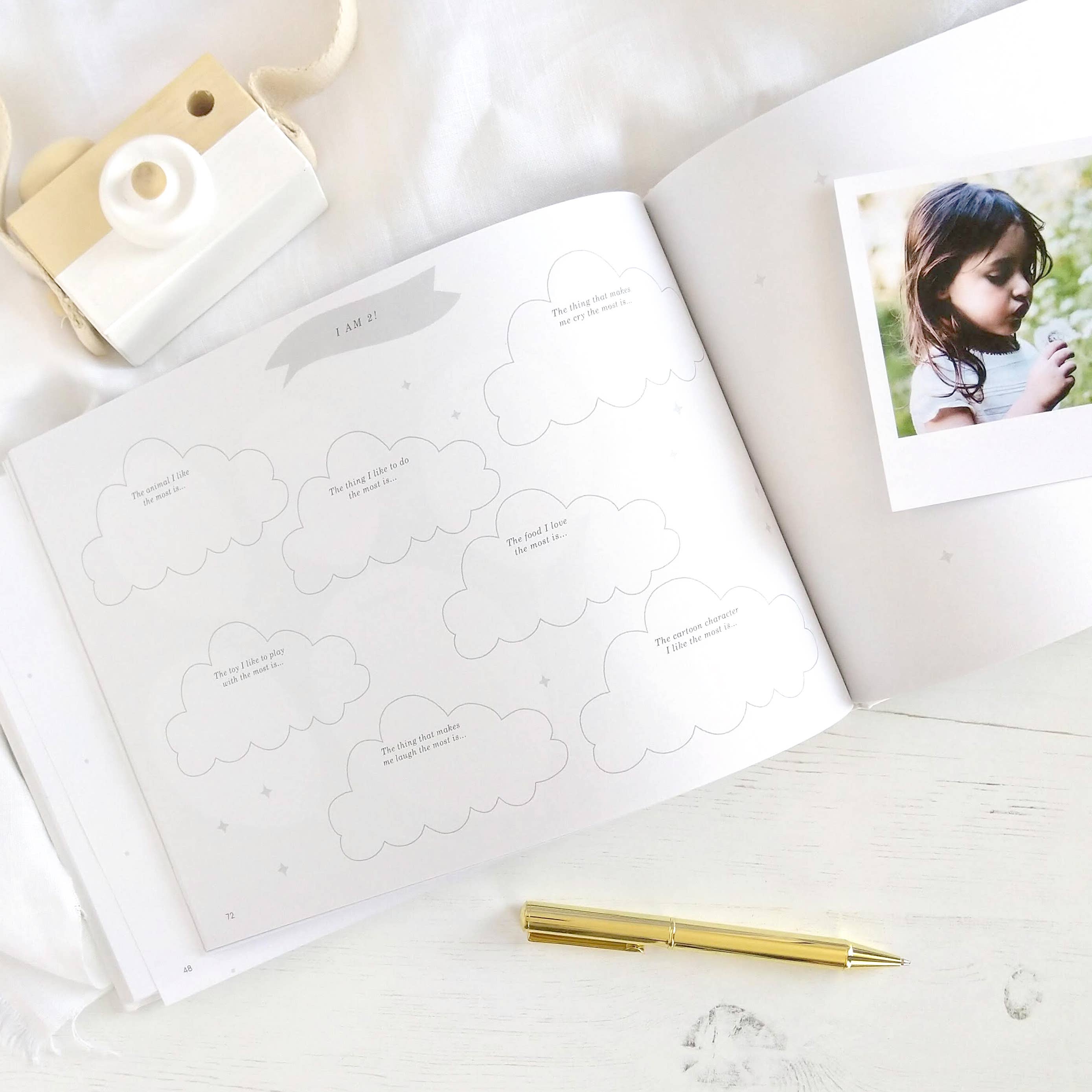My Baby Journal (Ivory) newborn keepsake memory book gift by Blush And Gold