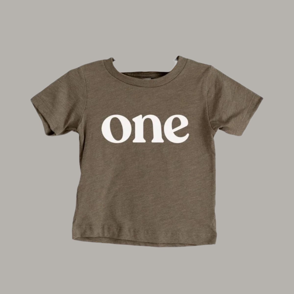 One Modern Birthday Tee - Mauve or Olive by Gladfolk
