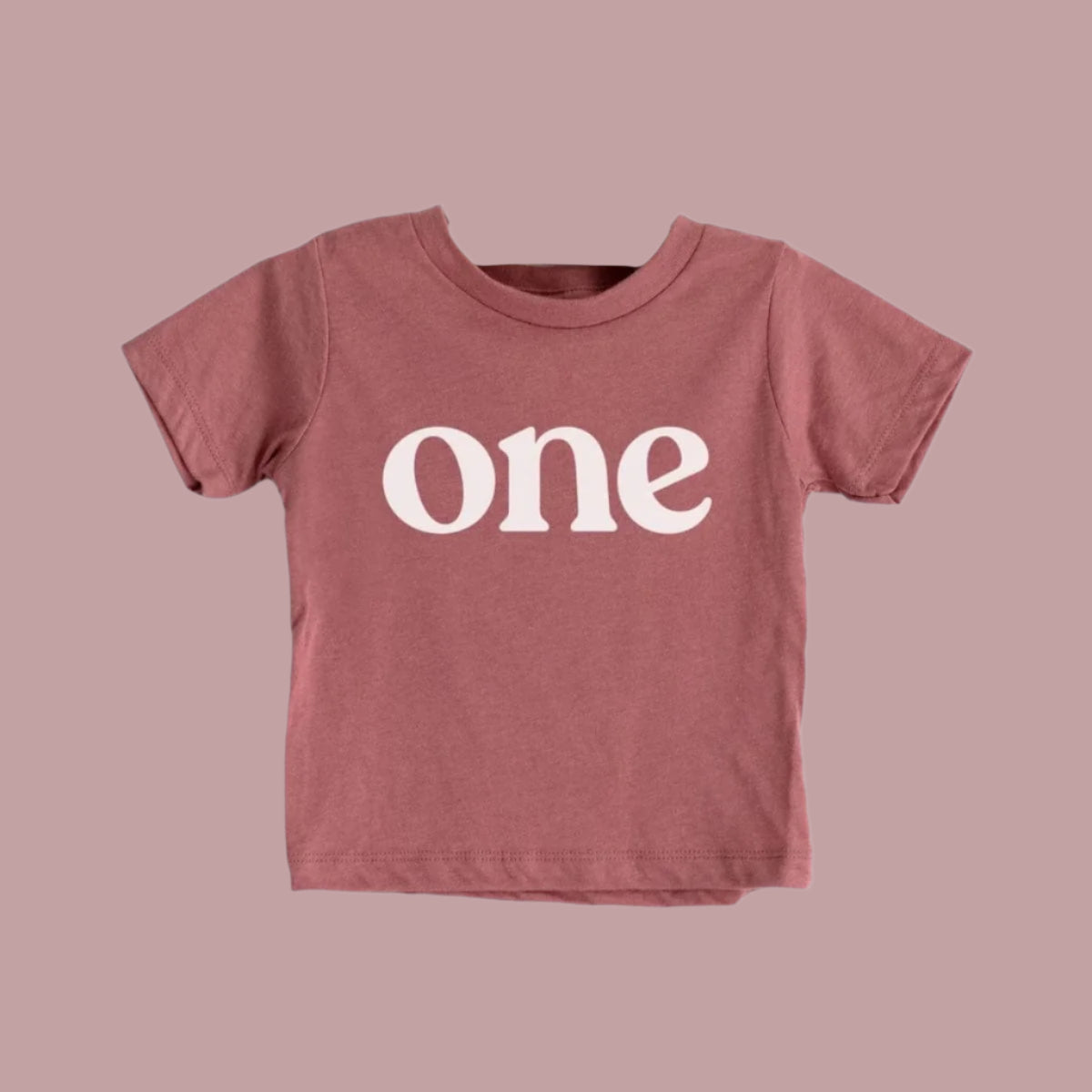 One Modern Birthday Tee - Mauve or Olive by Gladfolk