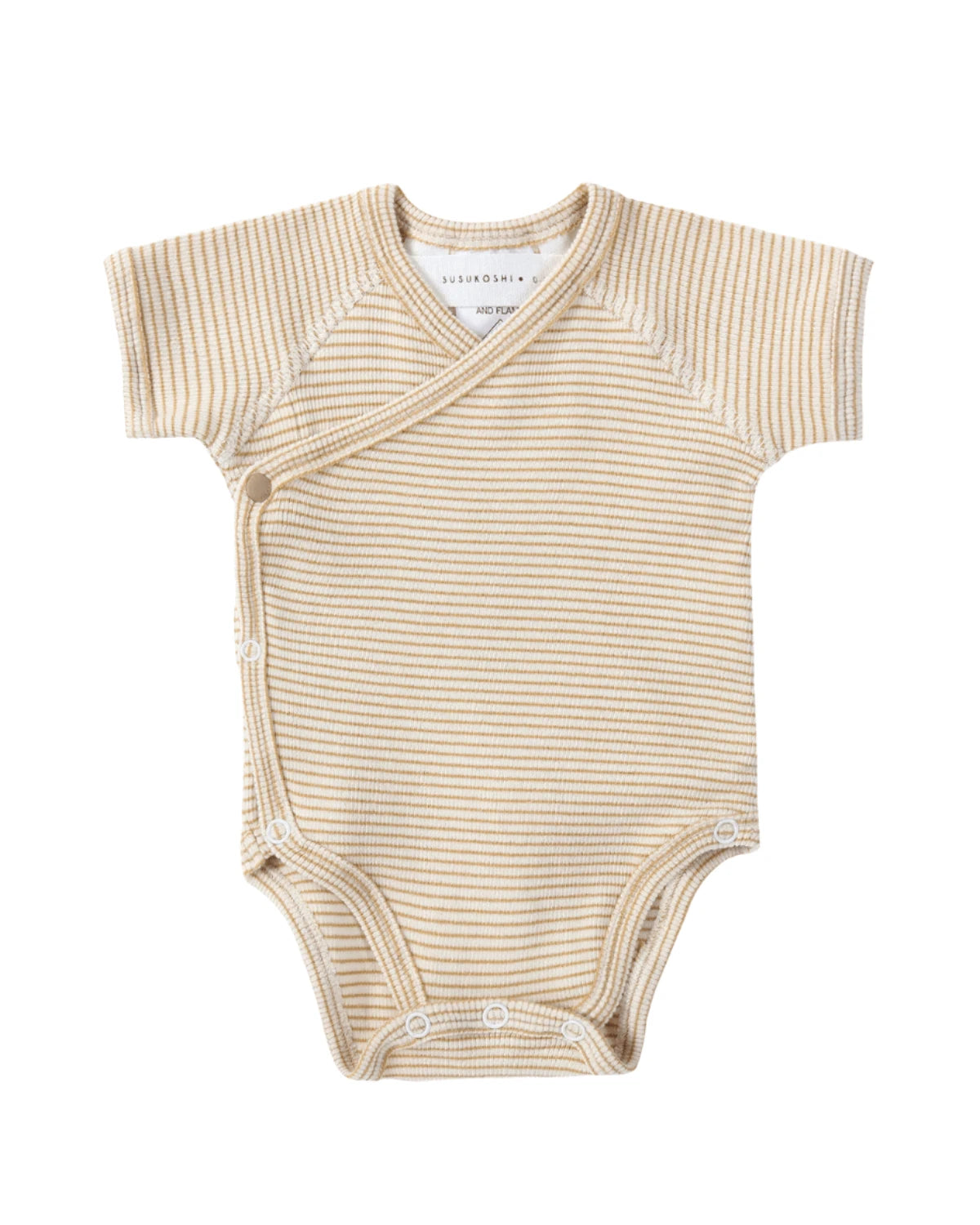 Organic Cotton Kimono Baby Suit - 7 Colours Honey by Susukoshi