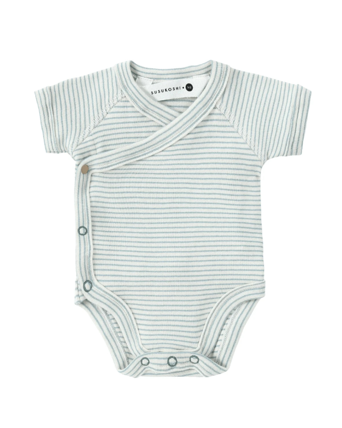 Organic Cotton Kimono Baby Suit - 7 Colours Seashore by Susukoshi