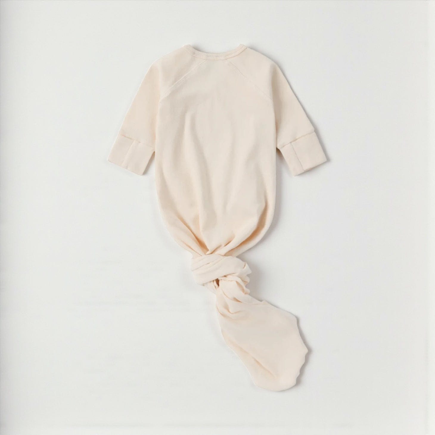 Organic Cotton New Born Baby Kimono Gown Eggshell by Susukoshi