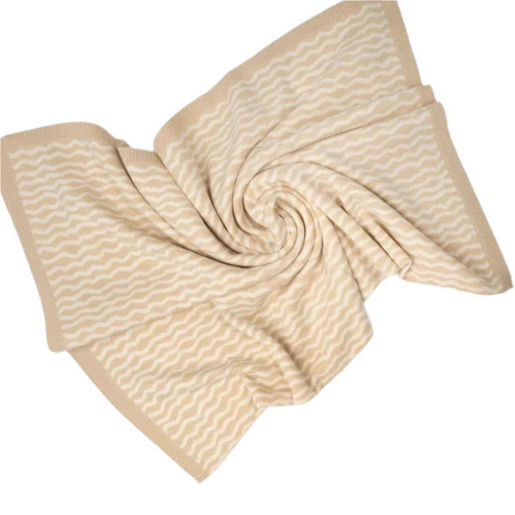 Organic Knit Baby Blanket - River by Grown