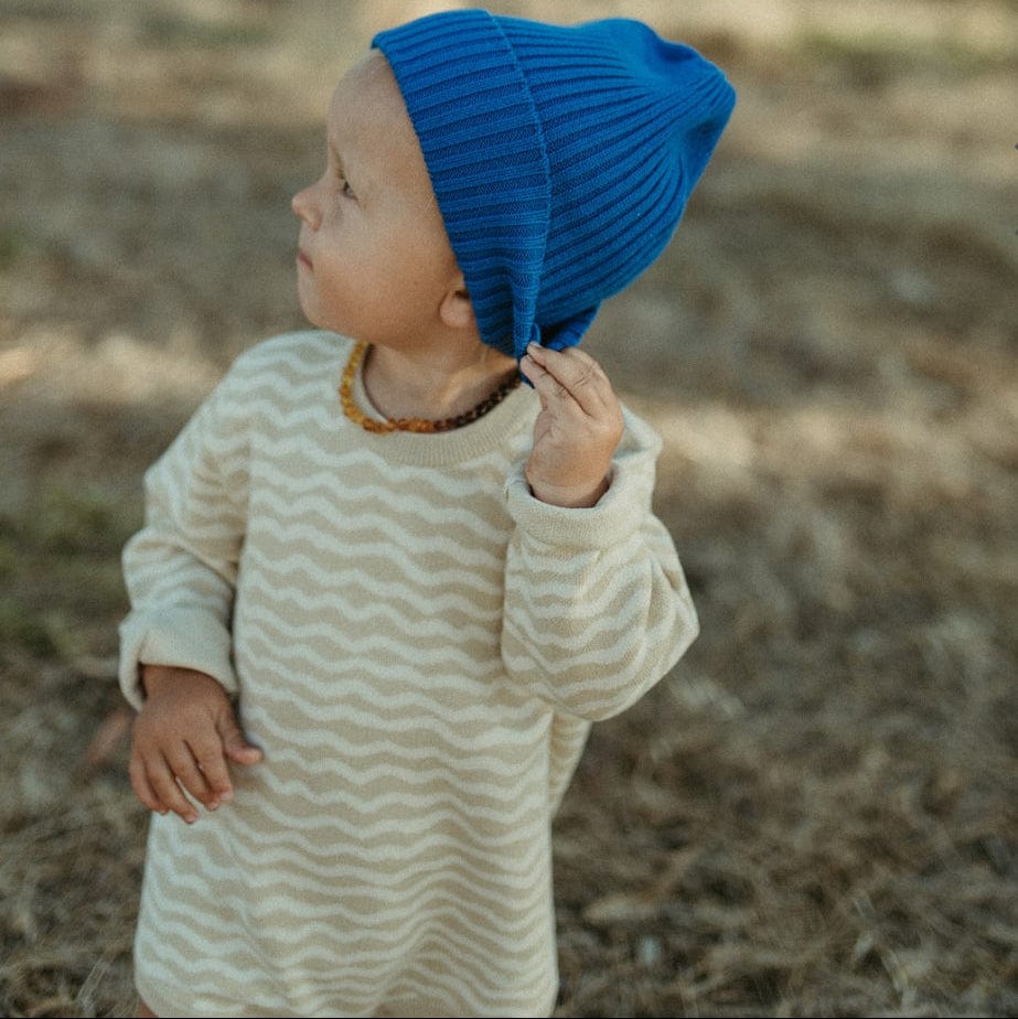 Organic Knit Baby Romper - River by Grown Clothing